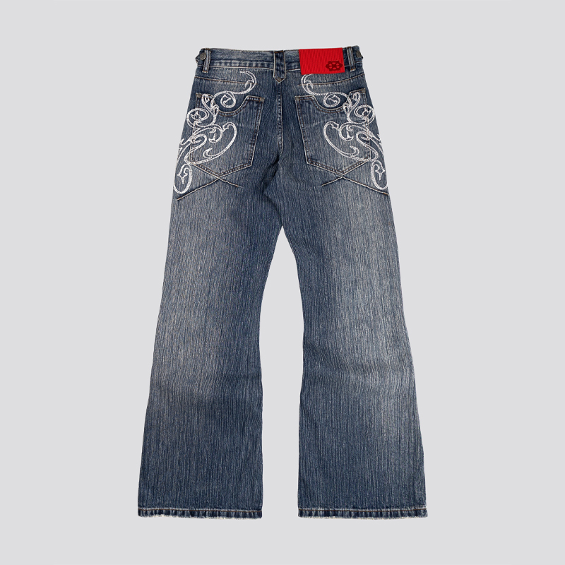 Jeans Y2K Azules con Corte Boo - Women Shoes Jeans reseña y precio