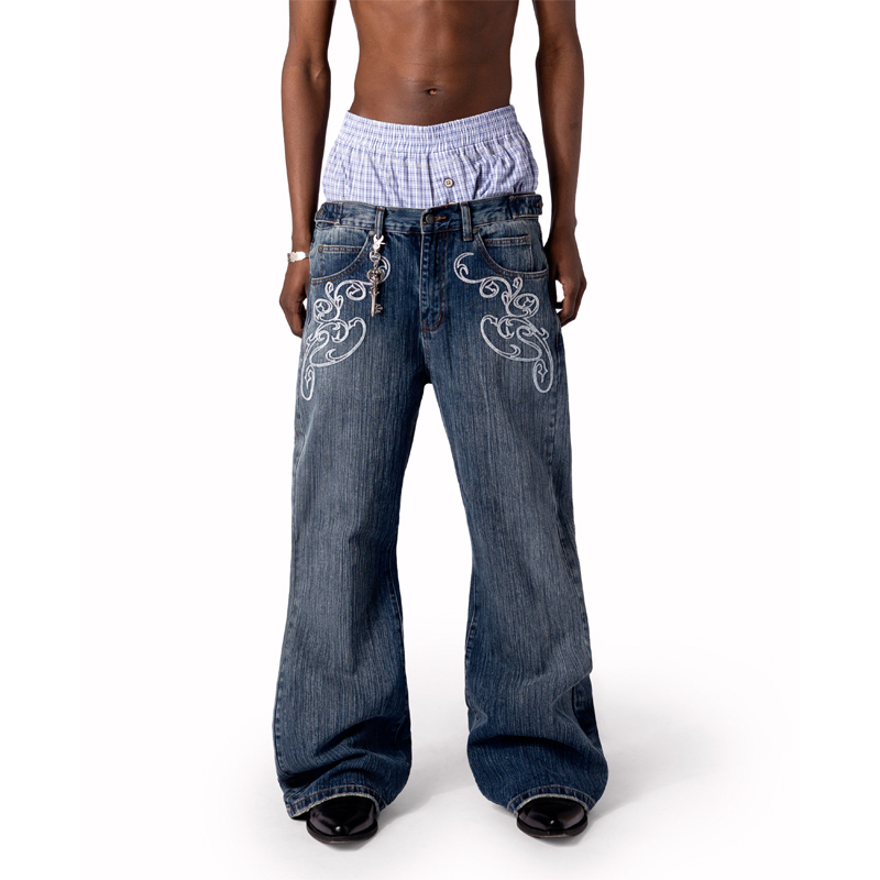 Jeans Y2K Azules con Corte Boo - Women Shoes Jeans reseña y precio