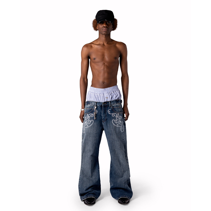 Jeans Y2K Azules con Corte Boo - Women Shoes Jeans reseña y precio