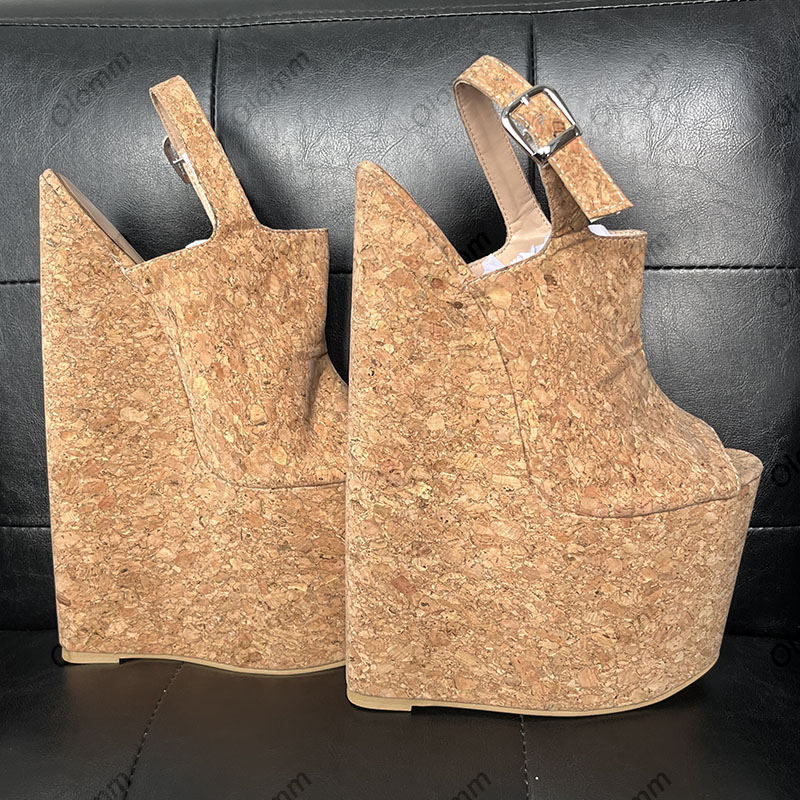 Olomm, sandalias de plataforma - Cork Wedge Sandal reseña y precio
