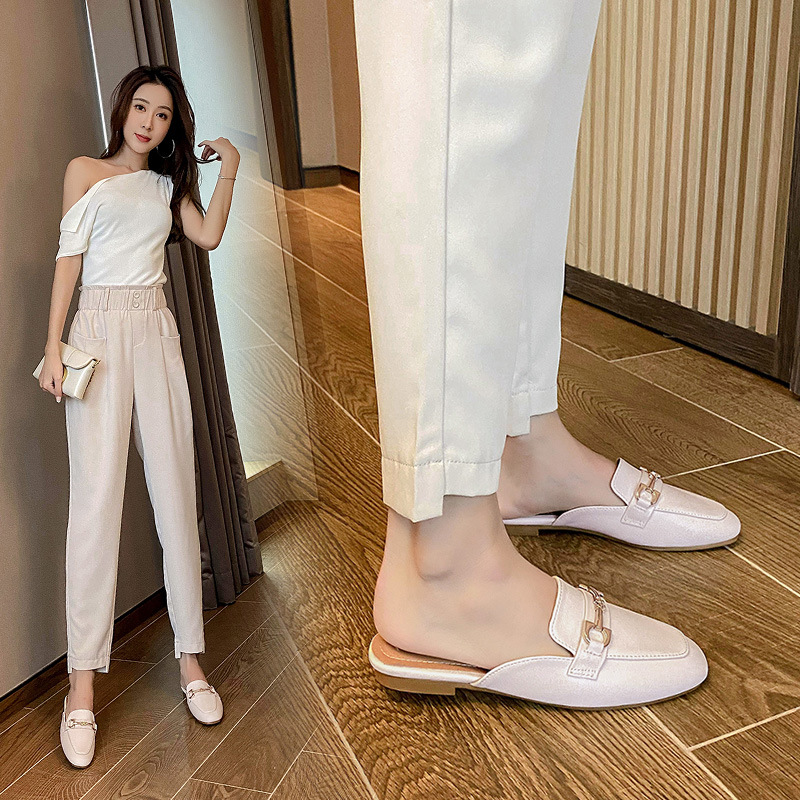 Zapatillas Baotou de verano pa - Slip On Mule Flat reseña y precio