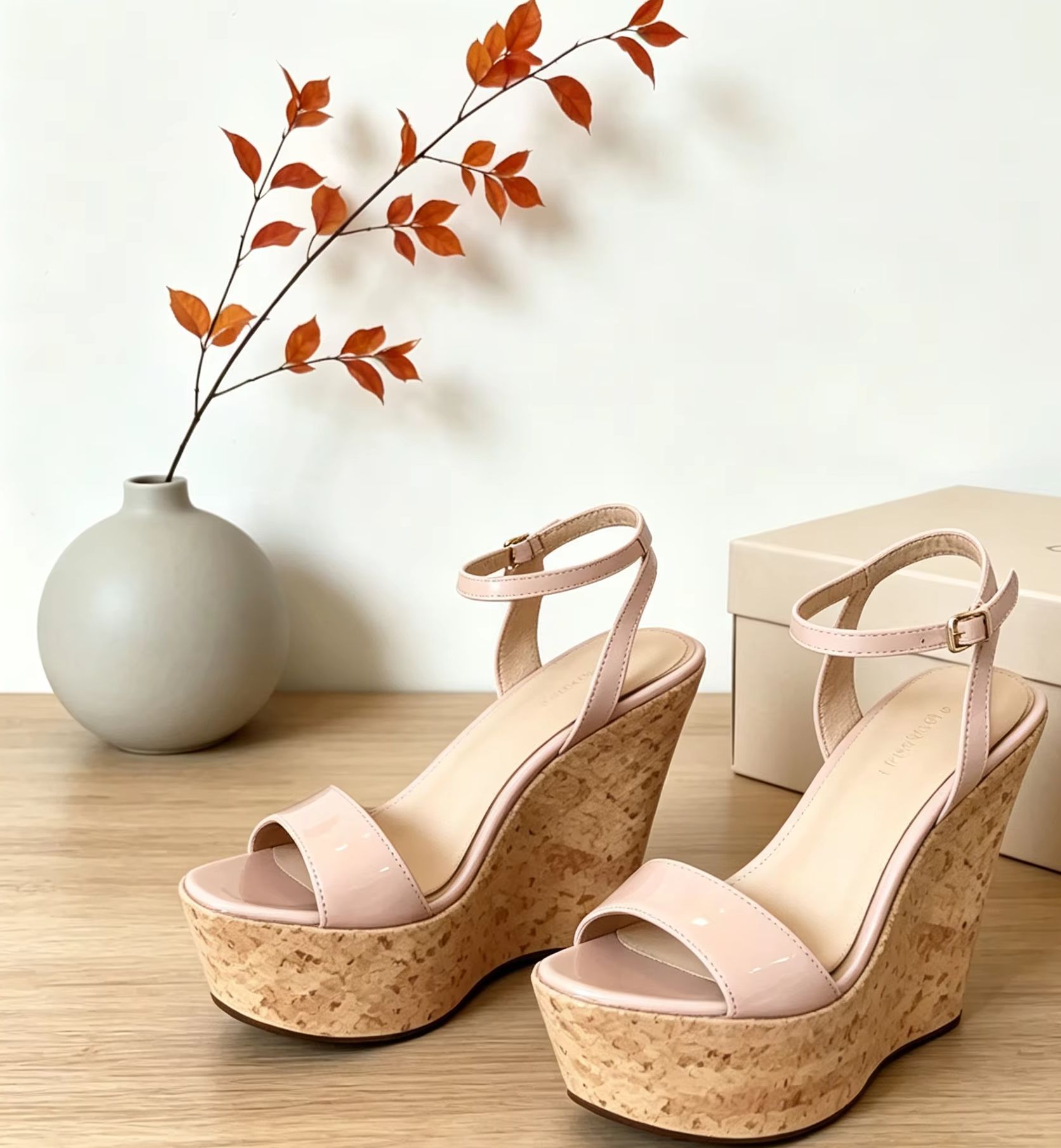 Sandalias de Plataforma con Cu - Cork Wedge Sandal reseña y precio