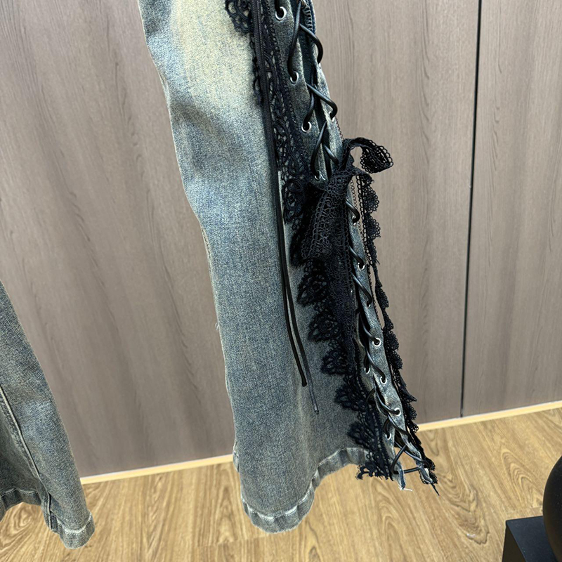 Vaqueros acampanados con cordo - Women Shoes Jeans reseña y precio