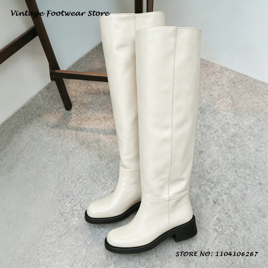 Botas altas de cuero PU amaril - Women'S Shoes Yellow reseña y precio