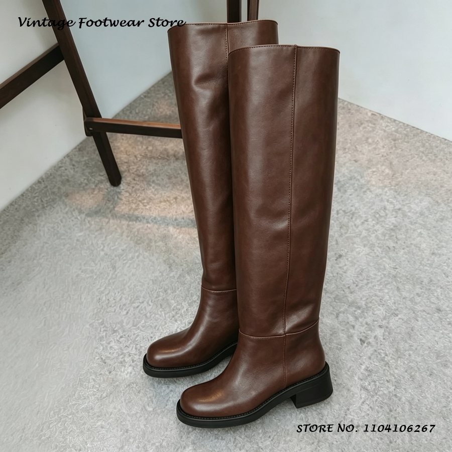 Botas altas de cuero PU amaril - Women'S Shoes Yellow reseña y precio