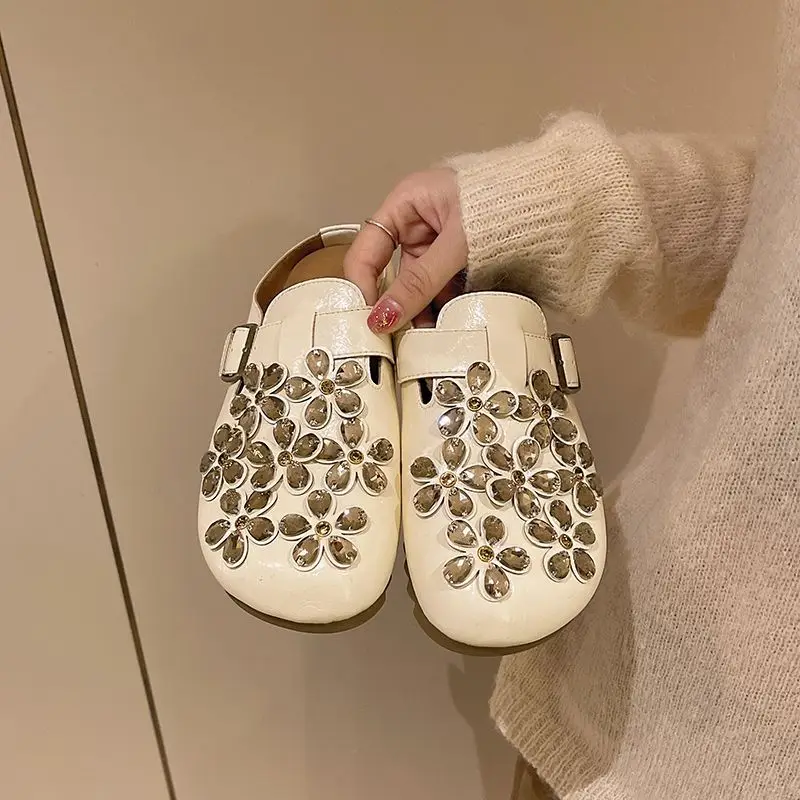 Zuecos de Mujer con Hebilla de - Slip On Mule Flat reseña y precio