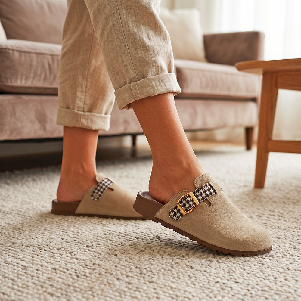 Zuecos de mujer de punta cerra - Slip On Mule Flat reseña y precio