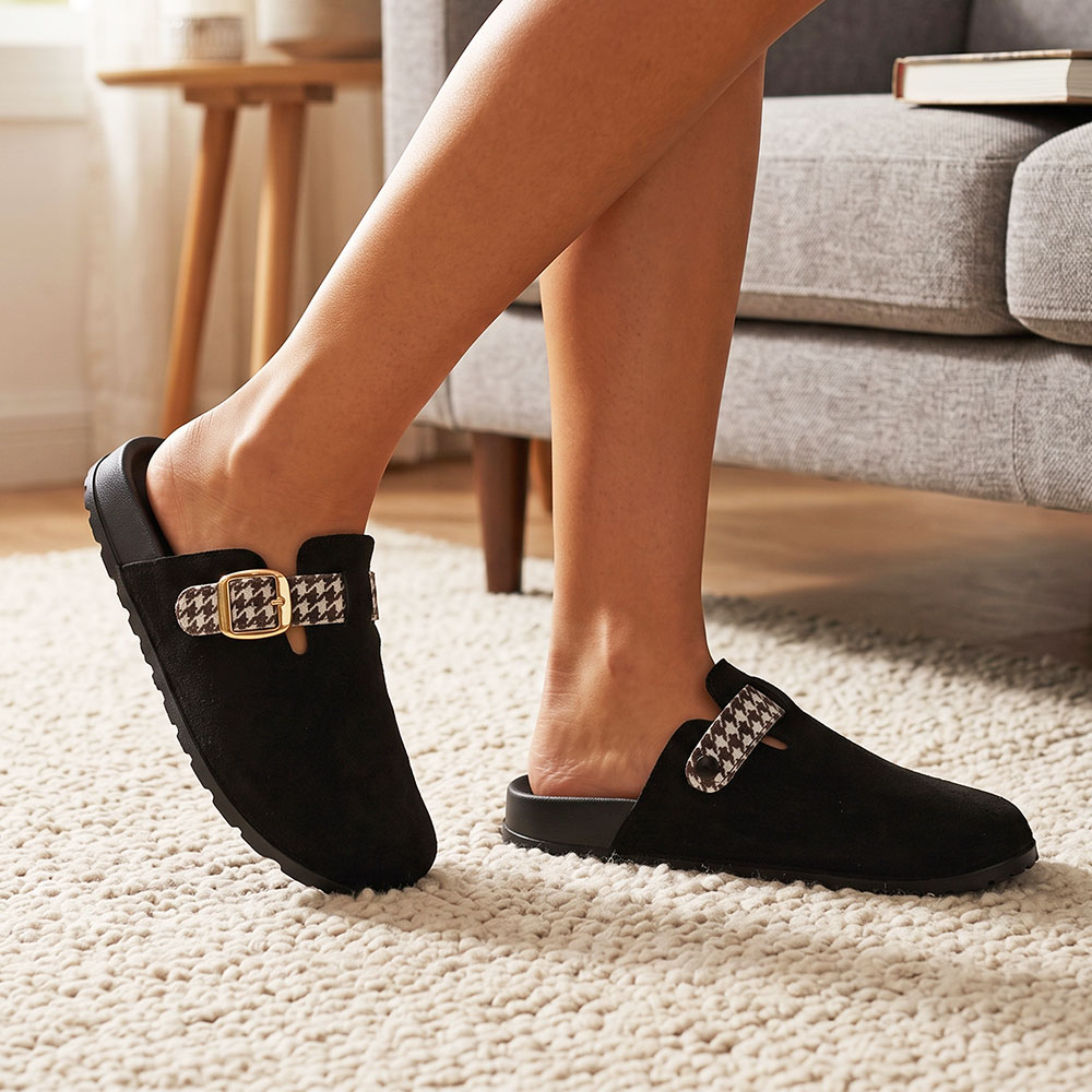 Zuecos de mujer de punta cerra - Slip On Mule Flat reseña y precio