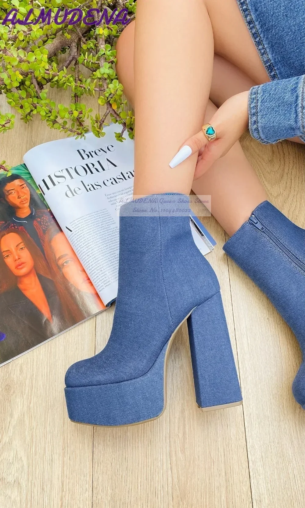 ALMUDENA, botines de tacón de  - Women Shoes Jeans reseña y precio