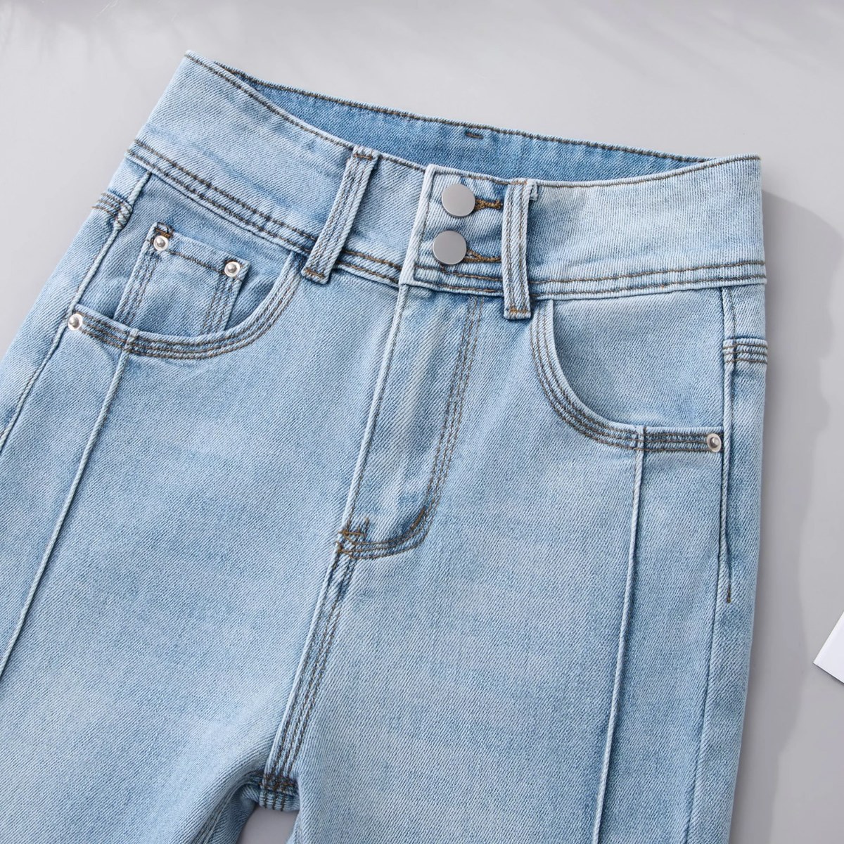 Pantalones acampanados de colo - Women Shoes Jeans reseña y precio